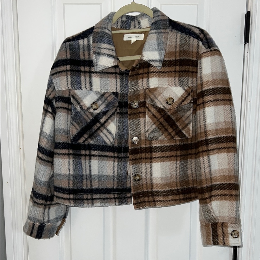 Plaid Cropped Jacket